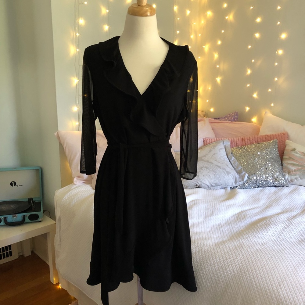 Little Black Wrap Dress